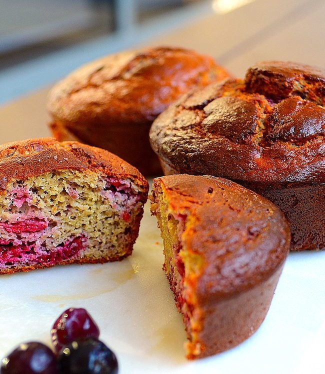low carb berry muffin