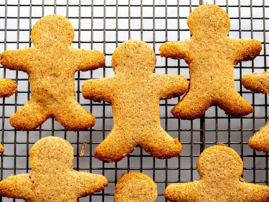gingerbread men out of the oven