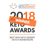 best keto dessert of the year winner 2018